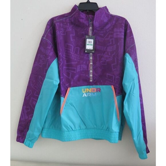 Under Armour 1373392 529 Men's Sz L Black History Month Be Seen Track Jacket $95 - Picture 1 of 9